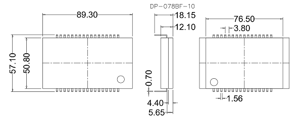 DIP34pin-IC图纸