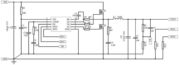 大电流电源转换芯片测试