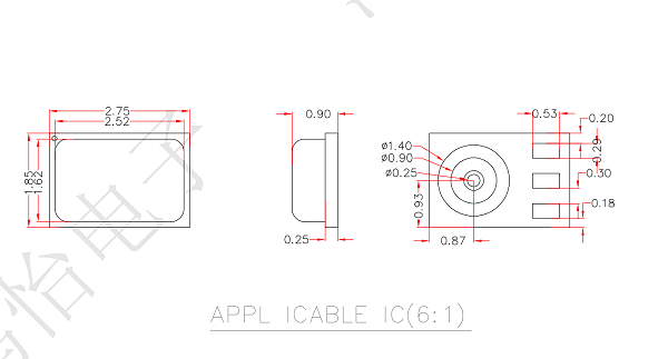 DFN芯片测试座图纸