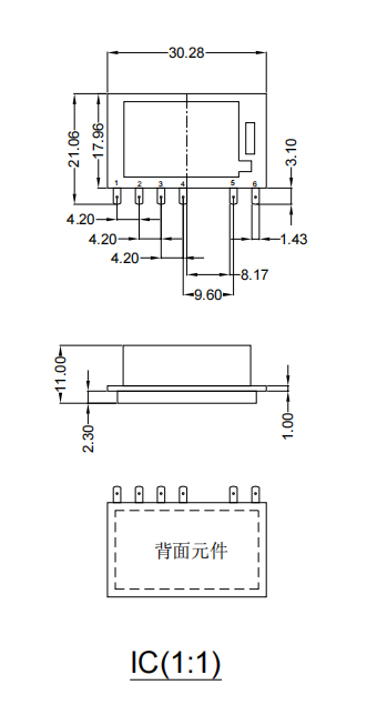 电源模块CAS05-4.2芯片图纸