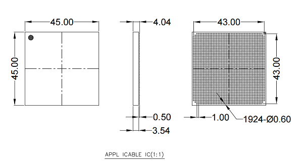 BGA1942（46）-1.0mm芯片规格参数