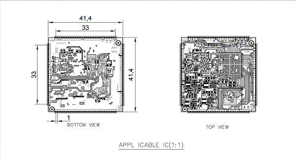 模块136PIN-1.0mm芯片封装图纸