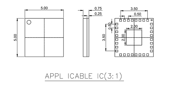 LGA32pin芯片图纸