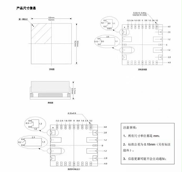 LGA28pin-0.8mm芯片图纸