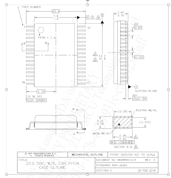 SOP32pin芯片图纸