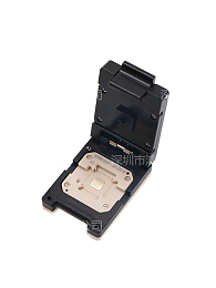 定制QFP64pin-0.5mm芯片老化测试座_带散热