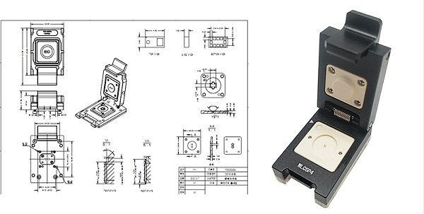 COF封装芯片测试座 