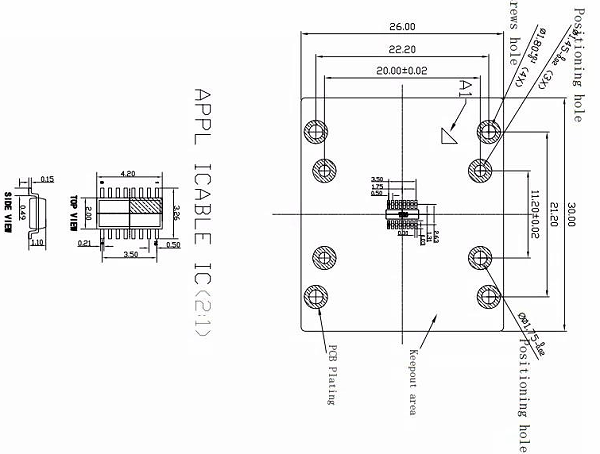 SOT23pin芯片图纸