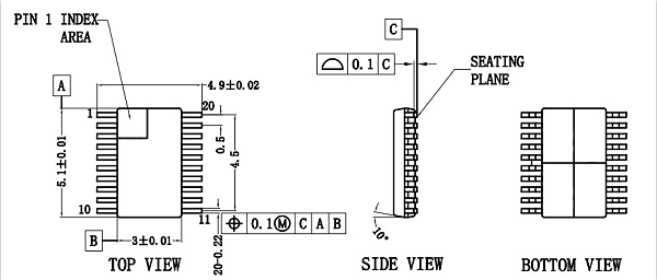 SSOP20pin芯片图纸