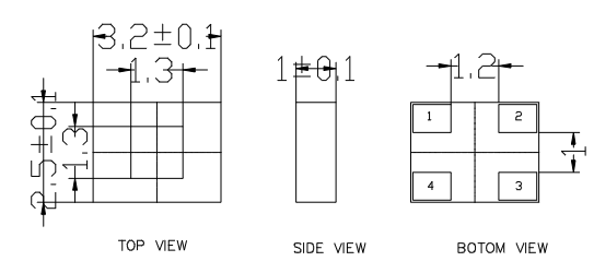 3225-4pin晶振图纸