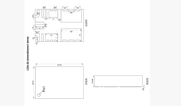 LGA24pin-0.45mm芯片图纸