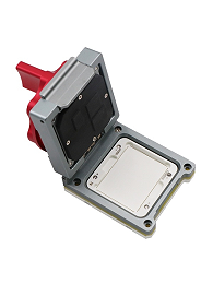 定制LCC146-1.0  35x44 合金旋钮翻盖探针测试座