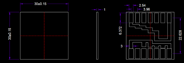 DFN14pin晶圆图纸