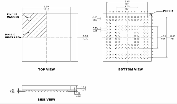 BGA144pin电源芯片老化座