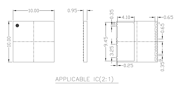 定制QFN电源芯片测试老化socket