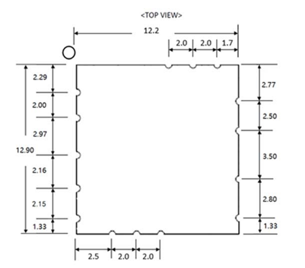 模块15pin-2.0mm图纸