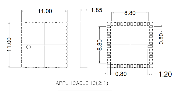 LCC48芯片测试座