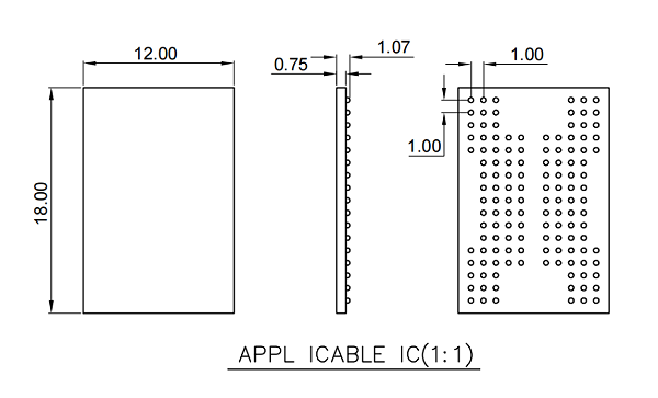 BGA132pin-1.0mm芯片