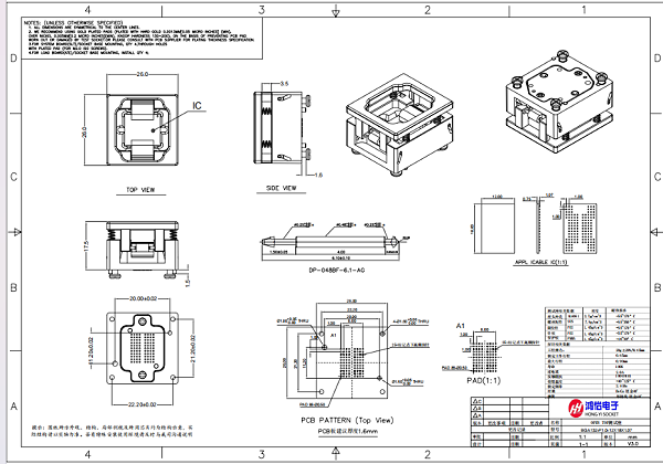 BGA132下压测试座