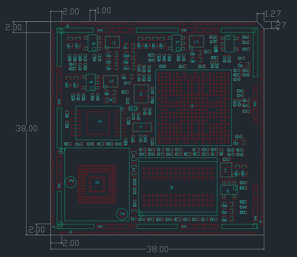 PCB模块140pin图纸