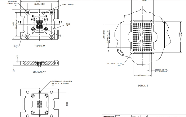 BGA111pin芯片图纸