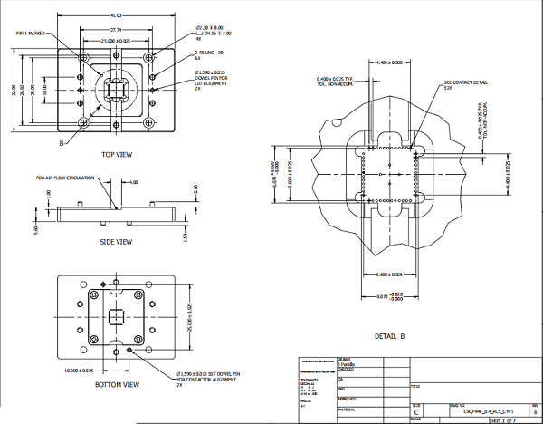 QFN48pin-0.4mm芯片图纸