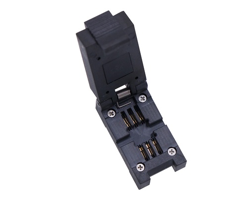 定制SOP6pin老化测试烧录夹具_500x405