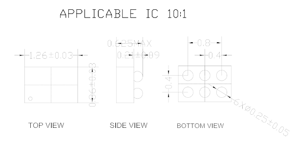 BGA6pin芯片测试座socket