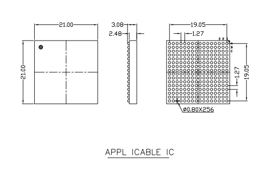 BGA256测试座socket