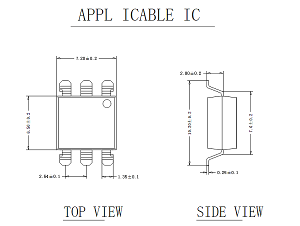 SOP6(28)-2.54mmIC图纸