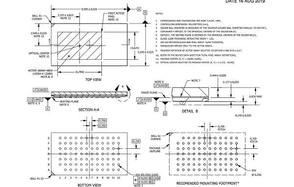 BGA83pin-0.7mm摄像头CMOS芯片图纸