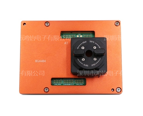 BGA484 合金旋钮翻盖测试治具