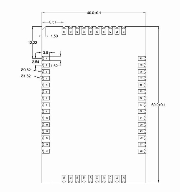 邮票孔模块参数