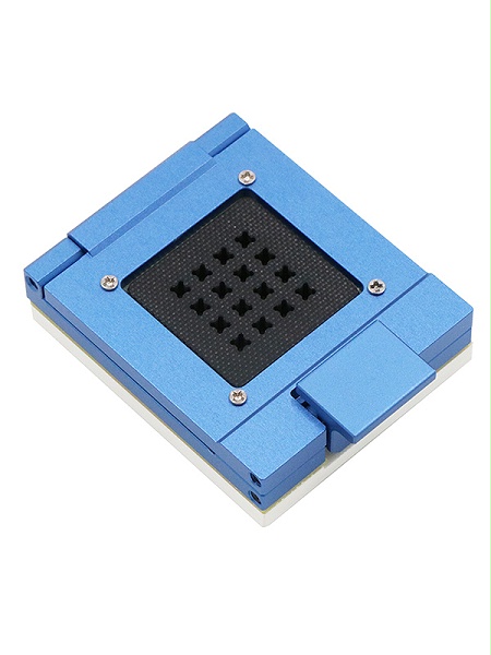 LCC8pin-1.27mm -3x3mm一拖十六工位合金旋钮双扣式芯片测试座
