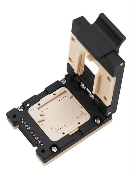 SOP18pin-1.4mm-9.4x19.4mm合金翻盖式芯片测试座