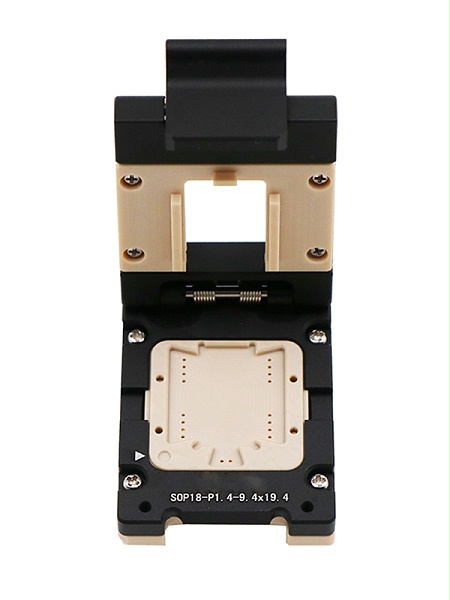 SOP18pin-1.4mm-9.4x19.4mm合金翻盖式芯片测试座