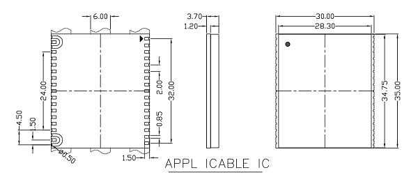 邮票孔模块图纸
