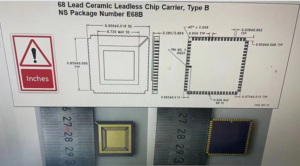 LCC68pin芯片图纸
