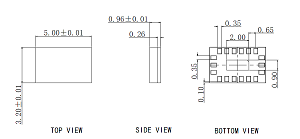 QFN19pin芯片图纸