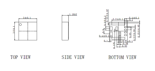 QFN10pin芯片图纸
