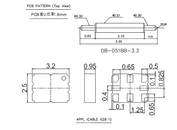 3225-8pin晶振图纸