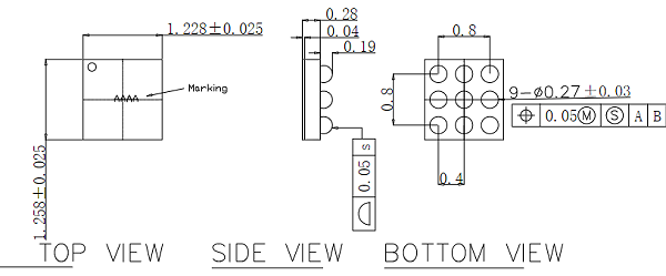 BGA9pin芯片图纸