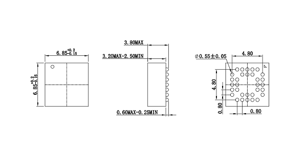 BGA32pin芯片图纸