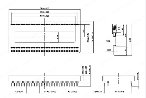 PGA123pin芯片图纸