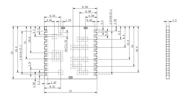 20pin模块芯片图纸