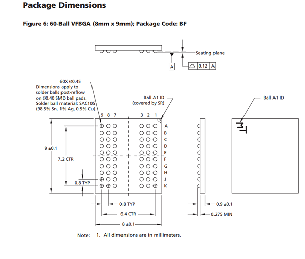 BGA60-0.8芯片测试夹