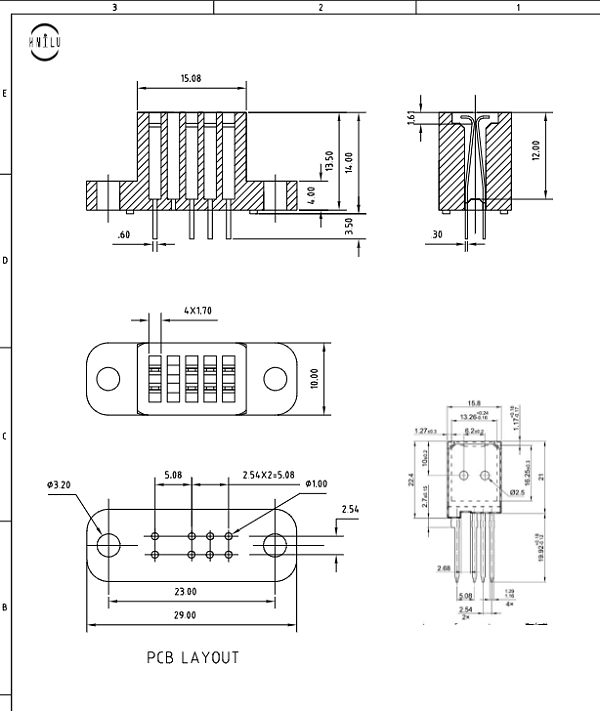 TO247测试座图纸