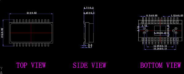 CSOP24pin芯片图纸