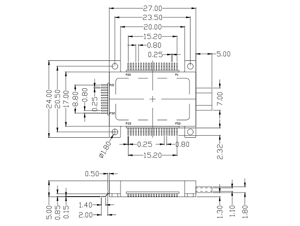 52pin光通信模块测试夹具