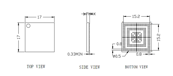 BGA292pin芯片图纸